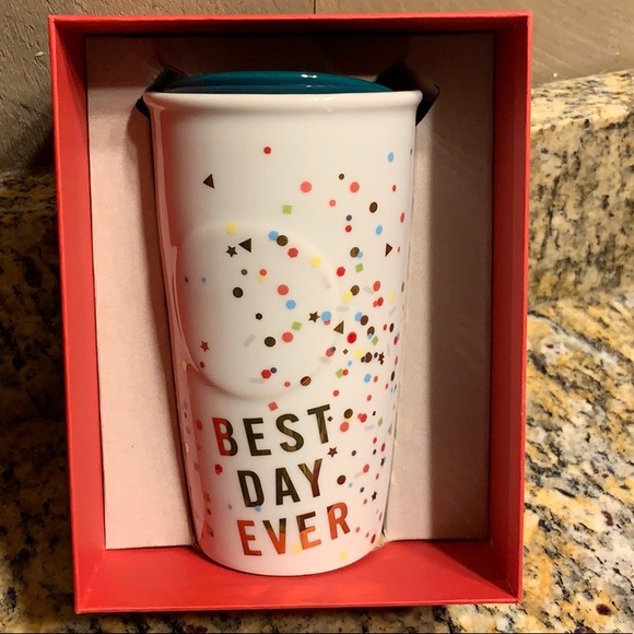 Starbucks Other - Starbucks 2015 Ceramic Best Day Ever travel mug